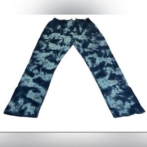 PRPS Resolve Tie Dye Blue Joggers Pants Mens Size Medium M $188 NWT
